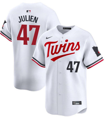 Edouard Julien Minnesota Twins white Limited jersey