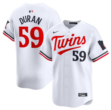 Jhoan Duran Minnesota Twins white Limited jersey