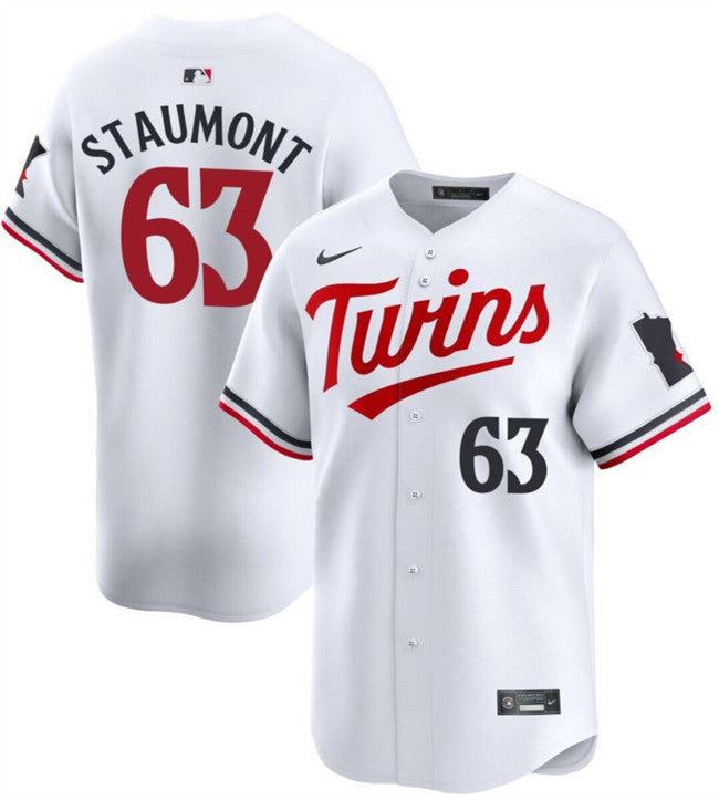 Josh Staumont Minnesota Twins white Limited jersey