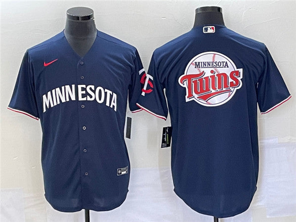 With Logo In Back Minnesota Twins navy jersey