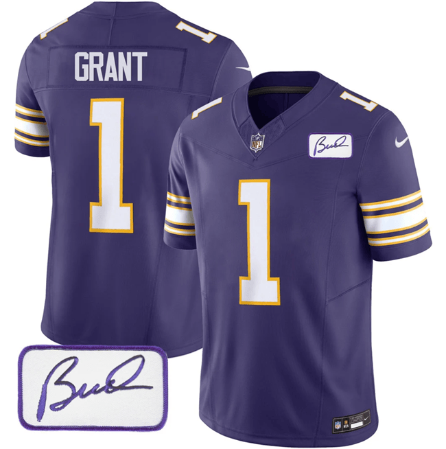 Greg Joseph Minnesota Vikings purple Vapor jersey