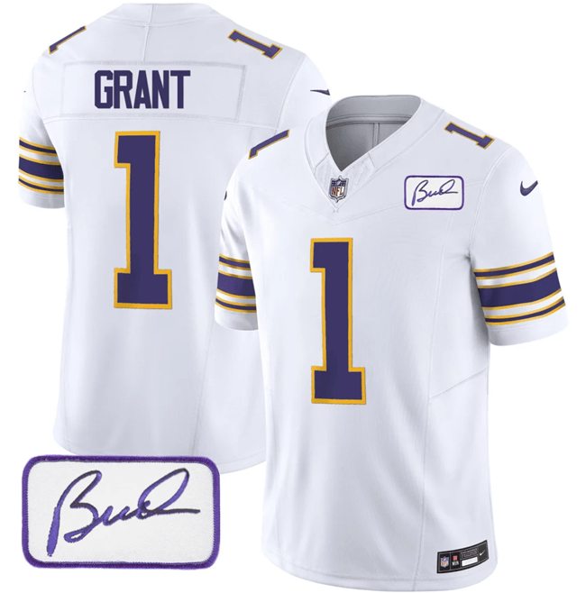 Greg Joseph Minnesota Vikings white Vapor jersey