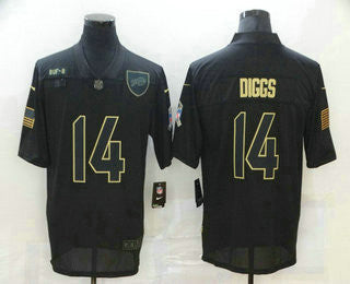 Stefon Diggs Minnesota Vikings black Salute To Service jersey