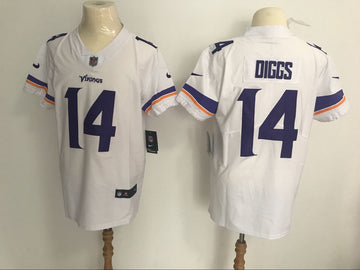 Stefon Diggs Minnesota Vikings white Vapor jersey