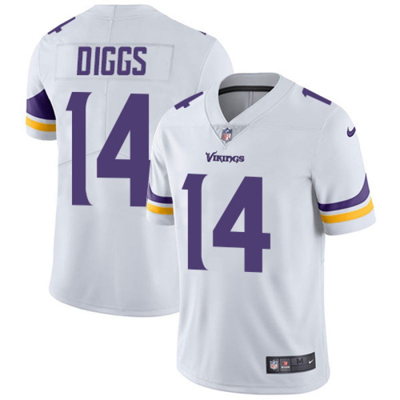 Stefon Diggs Minnesota Vikings white Vapor jersey