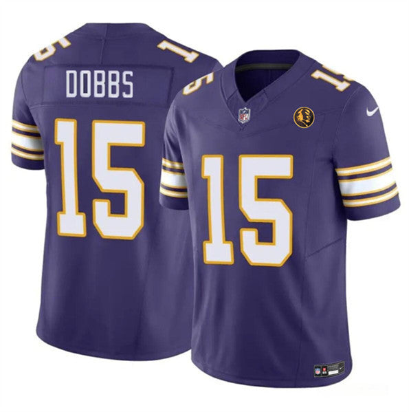 Josh Dobbs Minnesota Vikings purple Vapor jersey