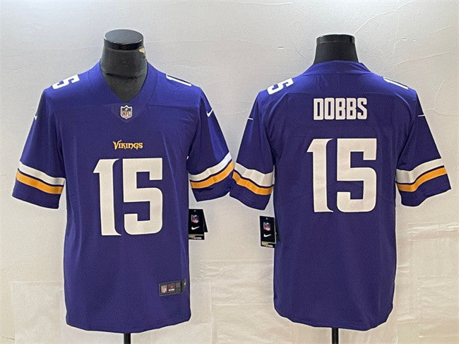 Josh Dobbs Minnesota Vikings purple Vapor jersey