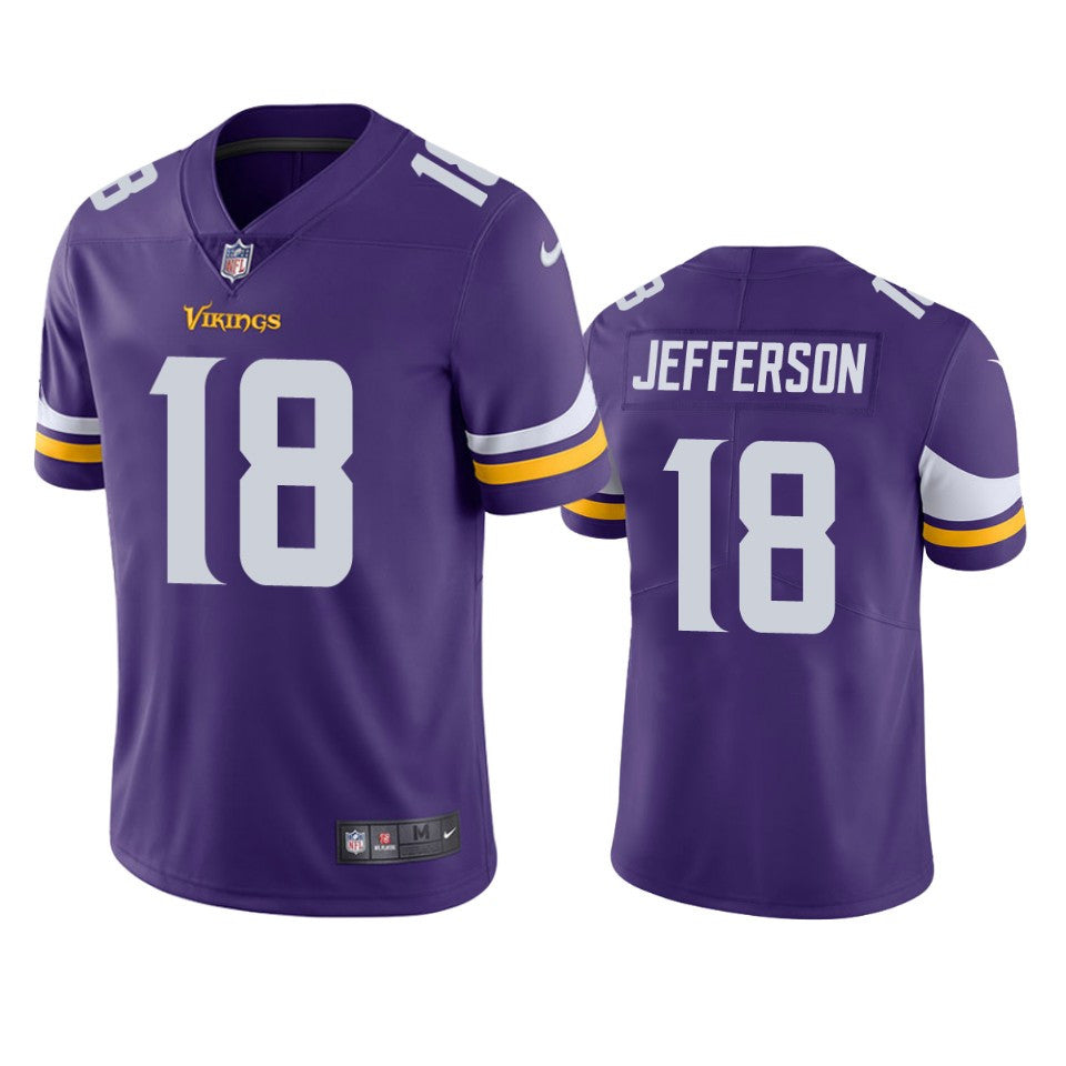 Justin Jefferson Minnesota Vikings purple Vapor jersey