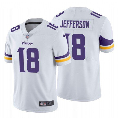 Justin Jefferson Minnesota Vikings white Vapor jersey