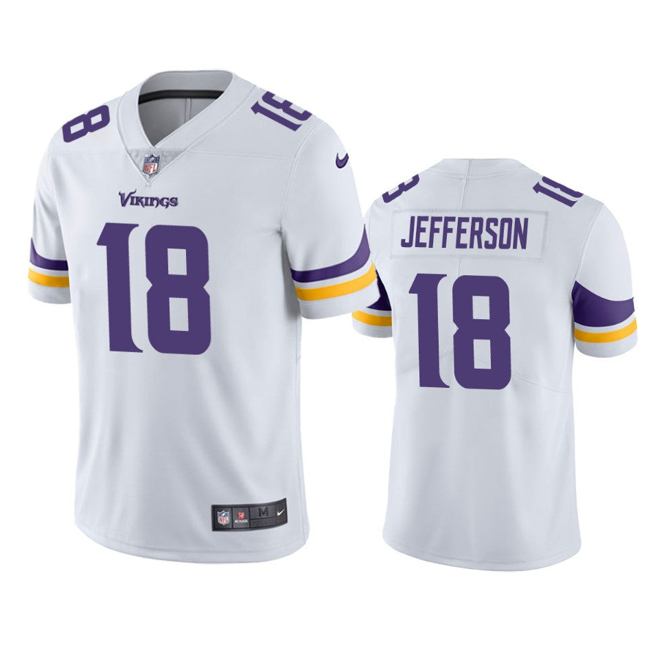 Justin Jefferson Minnesota Vikings white Vapor jersey