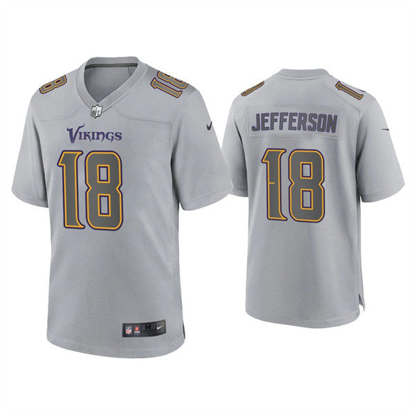Justin Jefferson Minnesota Vikings gray Game jersey
