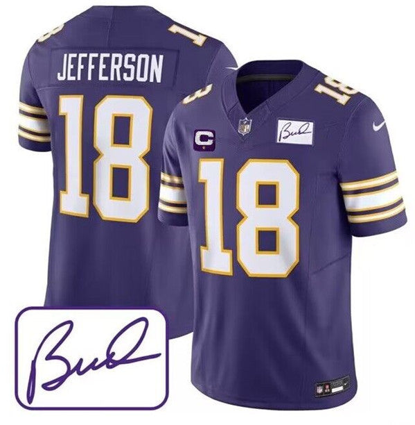 Justin Jefferson Minnesota Vikings purple Limited jersey