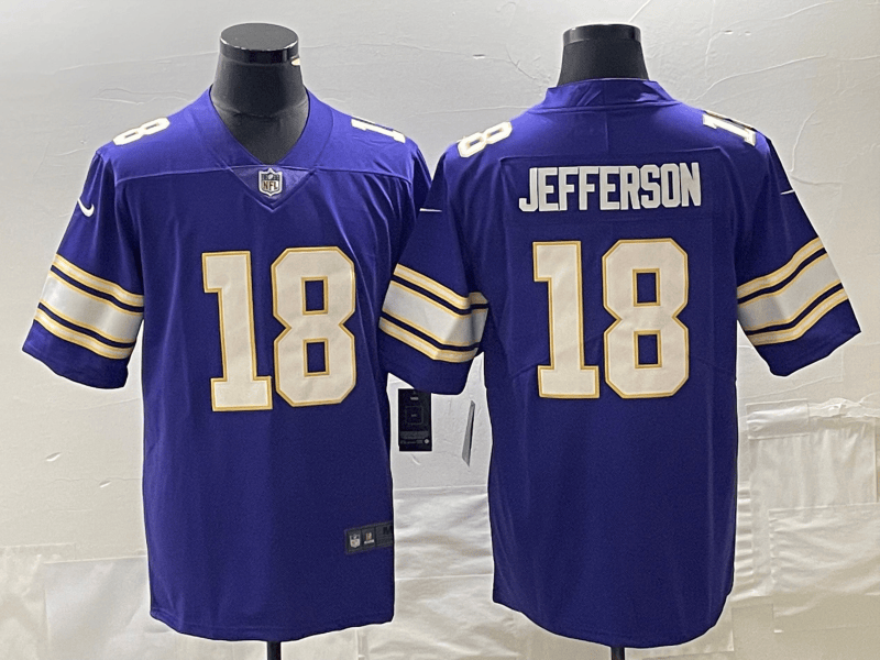 Justin Jefferson Minnesota Vikings purple Vapor jersey