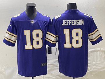 Justin Jefferson Minnesota Vikings purple Vapor jersey