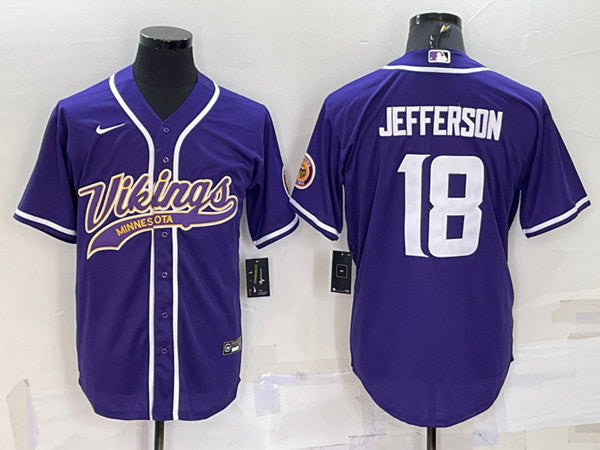 Justin Jefferson Minnesota Vikings purple jersey