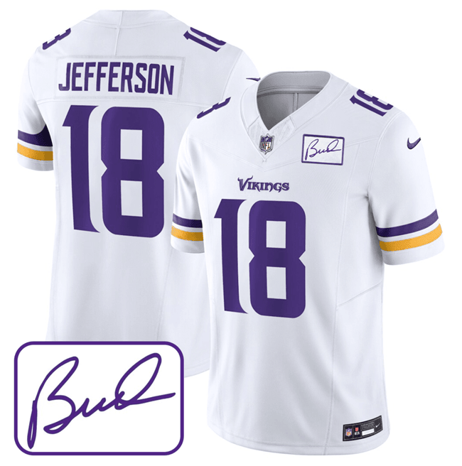 Justin Jefferson Minnesota Vikings white Limited jersey