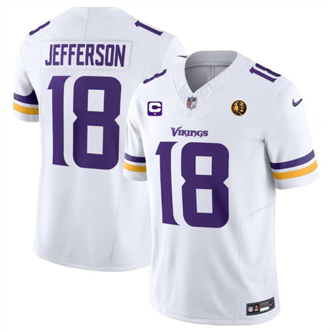 Justin Jefferson Minnesota Vikings white Vapor jersey