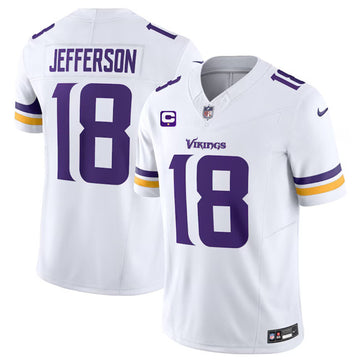 Justin Jefferson Minnesota Vikings white Vapor jersey