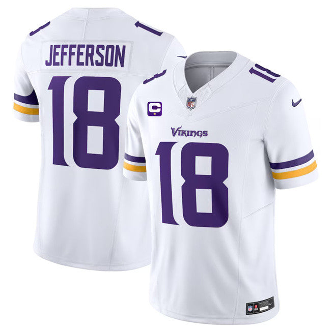 Justin Jefferson Minnesota Vikings white Vapor jersey