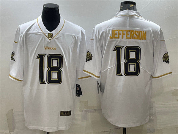 Justin Jefferson Minnesota Vikings white Limited jersey