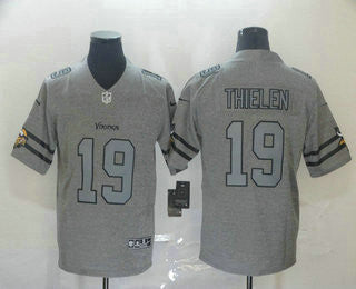 Adam Thielen Minnesota Vikings gray Vapor jersey