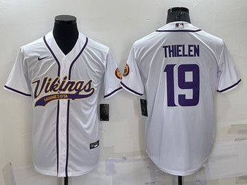 Adam Thielen Minnesota Vikings white jersey