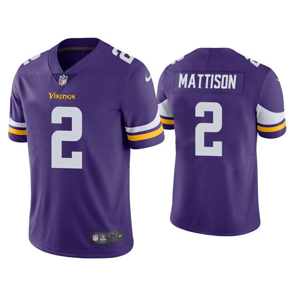 Alexander Mattison Minnesota Vikings purple Vapor jersey