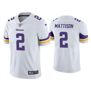 Alexander Mattison Minnesota Vikings white Vapor jersey