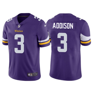 Jordan Addison Minnesota Vikings purple Vapor jersey