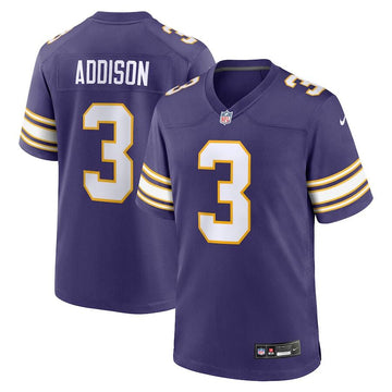 Jordan Addison Minnesota Vikings purple Game jersey