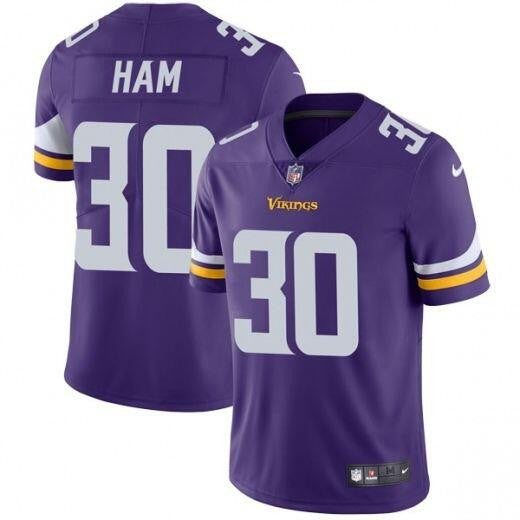 C.J. Ham Minnesota Vikings purple Vapor jersey