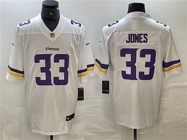 Aaron Jones Minnesota Vikings white Vapor jersey