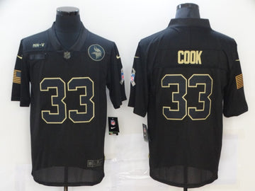 Dalvin Cook Minnesota Vikings black Salute To Service jersey