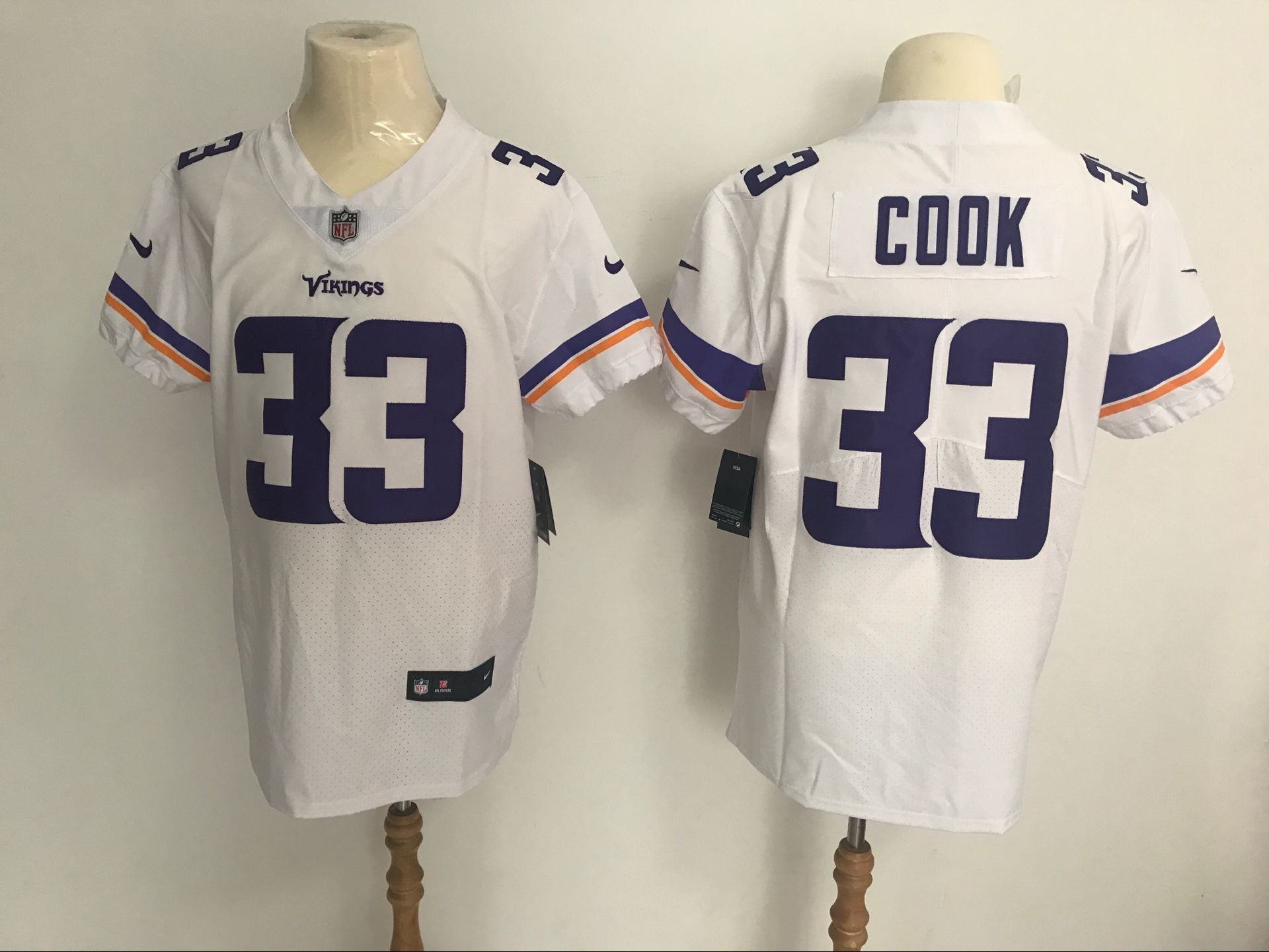 Dalvin Cook Minnesota Vikings white Vapor jersey