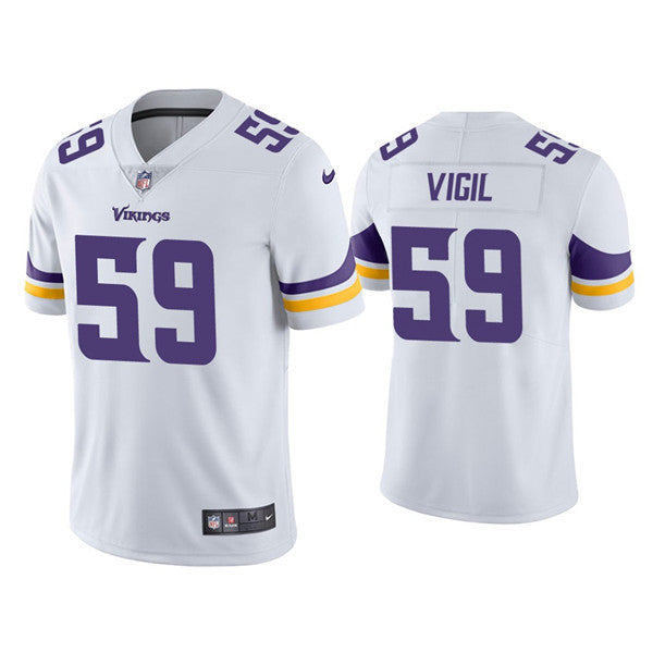 Nick Vigil Minnesota Vikings white Vapor jersey