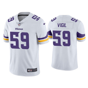 Nick Vigil Minnesota Vikings white Vapor jersey