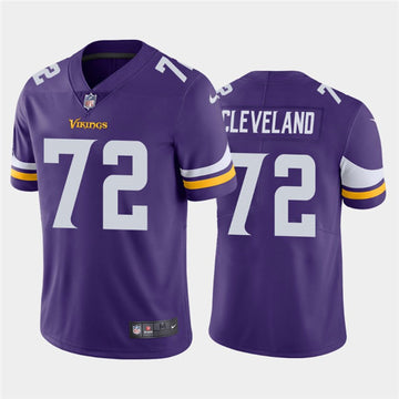 Ezra Cleveland Minnesota Vikings purple Vapor jersey