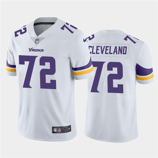 Ezra Cleveland Minnesota Vikings white Vapor jersey