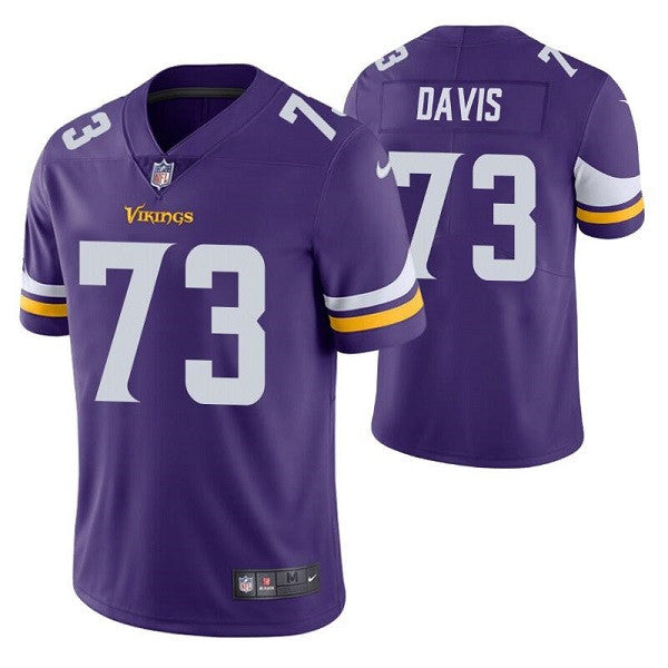 Jesse Davis Minnesota Vikings purple Vapor jersey