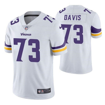 Jesse Davis Minnesota Vikings white Vapor jersey