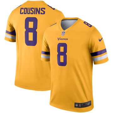 Kirk Cousins Minnesota Vikings gold Inverted Legend jersey