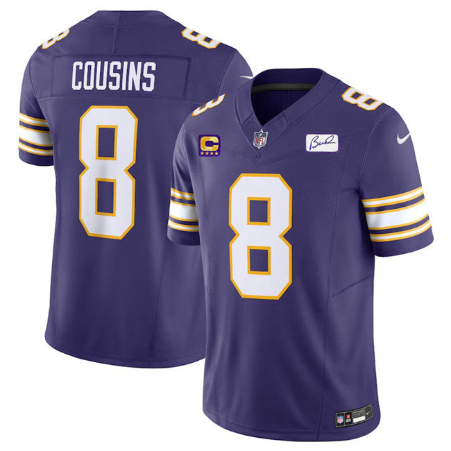 Kirk Cousins Minnesota Vikings purple Vapor jersey
