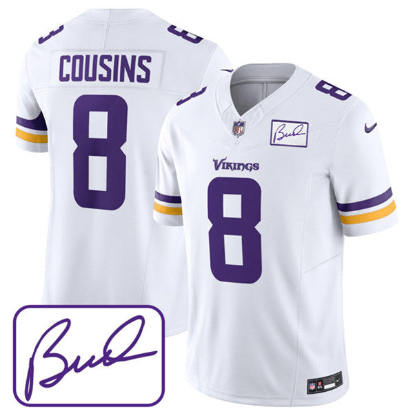 Kirk Cousins Minnesota Vikings white Limited jersey