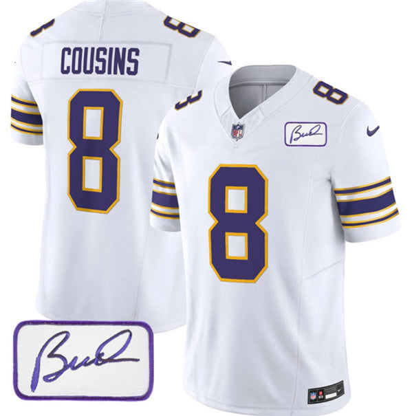 Kirk Cousins Minnesota Vikings white Vapor jersey