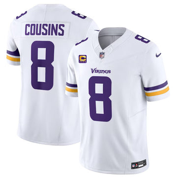 Kirk Cousins Minnesota Vikings white Vapor jersey