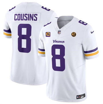Kirk Cousins Minnesota Vikings white Vapor jersey