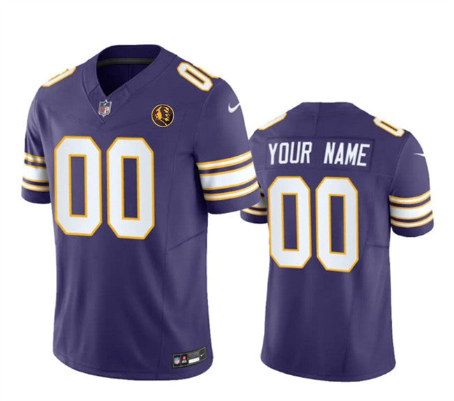 Custom Minnesota Vikings purple Vapor jersey
