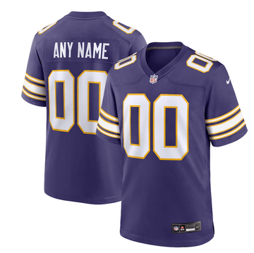 Custom Minnesota Vikings purple Limited jersey