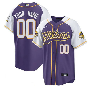 Custom Minnesota Vikings purple jersey