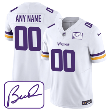 Custom Minnesota Vikings white Limited jersey